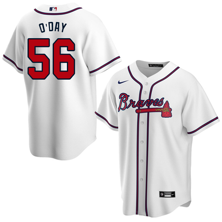 Nike Men #56 Darren O'Day Atlanta Braves Baseball Jerseys Sale-White